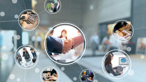 Business network concept.